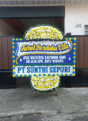 Papan Bunga Duka di Kelumpang Hilir